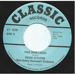 Dodie Stevens / Babs Tino Pink Shoe Laces / Forgive Me USED VINYL 7INCH SINGLE REISSUE