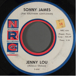 Sonny James Jenny Lou USED VINYL 7INCH 45 RPM SINGLE