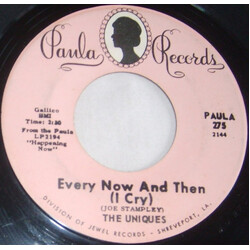 The Uniques (2) Every Now And Then (I Cry) / Love Is A Precious Thing USED VINYL 7INCH 45 RPM