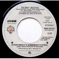 Debby Boone Everybody's Somebody's Fool / The Promise USED VINYL 7INCH 45 RPM PROMO STEREO