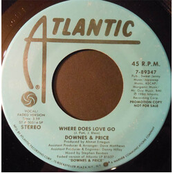 Cliff Downs / Jimmy Price (2) Where Does Love Go USED VINYL 7INCH PROMO