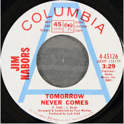 Jim Nabors Tomorrow Never Comes USED VINYL 7INCH 45 RPM PROMO STYRENE MONO