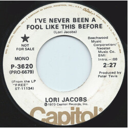 Lori Jacobs I've Never Been A Fool Like This Before USED VINYL 7INCH 45 RPM SINGLE MONO PROMO