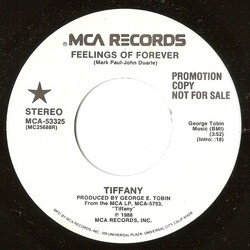 Tiffany Feelings Of Forever USED VINYL 7INCH SINGLE PROMO