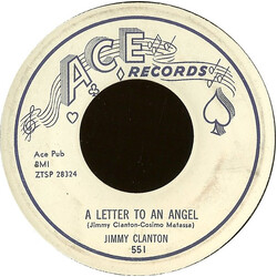 Jimmy Clanton A Letter To An Angel / A Part Of Me VINYL 7" USED