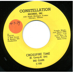 Dee Clark Crossfire Time / I'm Going Home USED VINYL 7INCH 45 RPM SINGLE