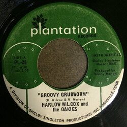 Harlow Wilcox And The Oakies Groovy Grubworm USED VINYL 7INCH 45 RPM SINGLE
