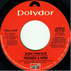 Peaches & Herb Bluer Than Blue / Go With The Flow USED VINYL 7INCH 45 RPM SINGLE