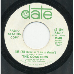 The Coasters She Can USED VINYL 7INCH 45 RPM SINGLE PROMO STYRENE