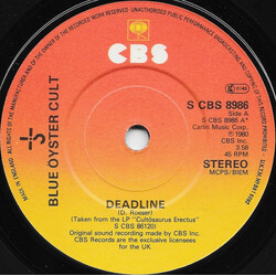 Blue Öyster Cult Deadline USED VINYL 7INCH SINGLE