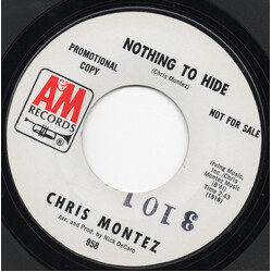 Chris Montez Nothing To Hide USED VINYL 7INCH 45 RPM SINGLE PROMO