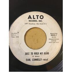 Earl Connelly Just To Hold My Hand / I Know I Know USED VINYL 7INCH 45 RPM SINGLE PROMO