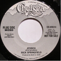 Rick Springfield Jessica USED VINYL 7INCH 45 RPM PROMO STEREO MONO