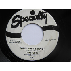 Troy Cory Down On The Beach / Just One More Chance USED VINYL 7INCH 45 RPM PROMO