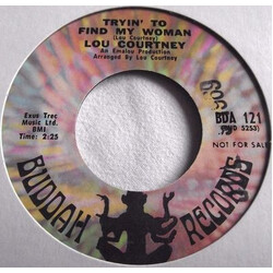 Lou Courtney Tryin' To Find My Woman / Let Me Turn You On USED VINYL 7INCH SINGLE PROMO STYRENE