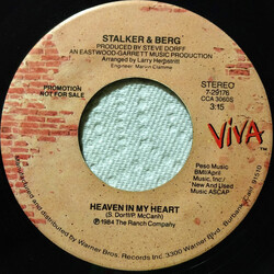 Don Stalker / Steve Berg (3) Heaven In My Heart USED VINYL 7INCH 45 RPM SINGLE PROMO STEREO