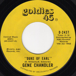 Gene Chandler Duke Of Earl / Nite Owl USED VINYL 7INCH 45 RPM SINGLE REISSUE