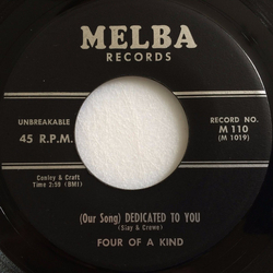 Four Of A Kind (4) (Our Song) Dedicated To You / (I'm Gonna) Hock My Heart Vinyl 7" USED
