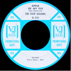 The Four Seasons Apple Of My Eye USED VINYL 7INCH 45 RPM PROMO STYRENE