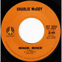 Charlie McCoy I Really Don't Want To Know / Minor, Miner USED VINYL 7INCH SINGLE STYRENE