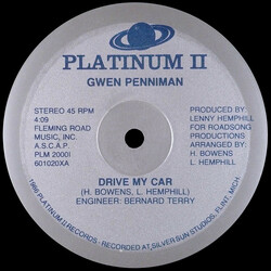 Gwen Penniman Drive My Car USED VINYL 12INCH 45 RPM SINGLE