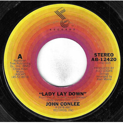 John Conlee Lady Lay Down USED VINYL 7INCH 45 RPM SINGLE STYRENE STEREO
