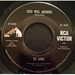 Ed Ames Who Will Answer? USED VINYL 7INCH SINGLE