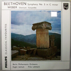 Ludwig van Beethoven / Carl Maria von Weber Beethoven:  Symphony No. 5 In C Minor / Weber: Overture - Euryanthe Vinyl LP USED