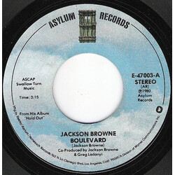 Jackson Browne Boulevard / Call It A Loan USED VINYL 7INCH 45 RPM SINGLE STEREO