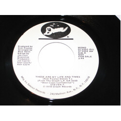 Steven T. These Are My Life And Times USED VINYL 7INCH 45 RPM PROMO STEREO MONO