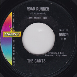 The Gants Road Runner / My Baby Don't Care USED VINYL 7INCH 45 RPM SINGLE STYRENE