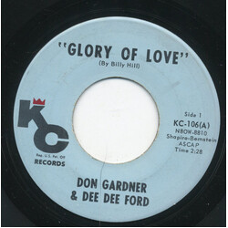 Don Gardner / Dee Dee Ford Glory Of Love / Deed I Do USED VINYL 7INCH SINGLE 45 RPM