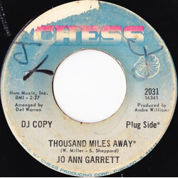 Jo Ann Garrett Thousand Miles Away / Just Say When USED VINYL 7INCH 45 RPM SINGLE PROMO