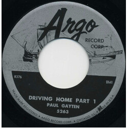Paul Gayten Driving Home USED VINYL 7INCH 45 RPM SINGLE