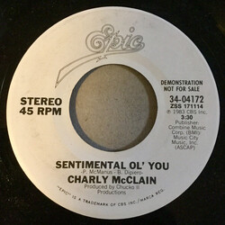 Charly McClain Sentimental Ol' You USED VINYL 7INCH 45 RPM SINGLE PROMO
