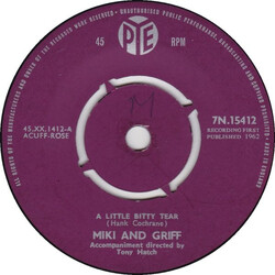 Miki & Griff A Little Bitty Tear USED VINYL 7INCH 45 RPM SINGLE