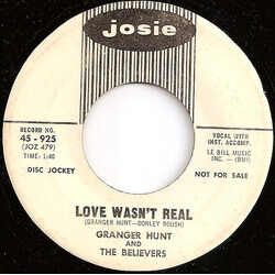 Granger Hunt & The Believers Motor Mouth / Love Wasn't Real USED VINYL 7INCH 45 RPM SINGLE PROMO