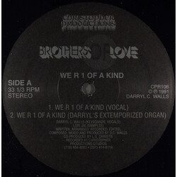 Brothers Of Love We R 1 Of A Kind USED VINYL 12INCH 33 S RPM