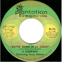 C Company Battle Hymn Of Lt. Calley USED VINYL 7INCH 45 RPM