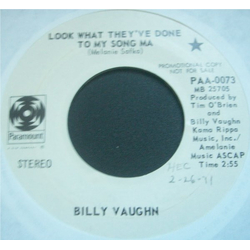 Billy Vaughn Look What They've Done To My Song Ma / Roof Tops Of Tokyo Vinyl 7" USED
