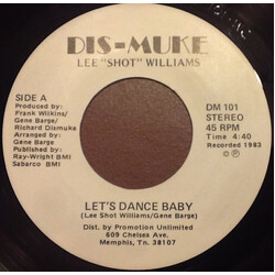 Lee Shot Williams Let's Dance Baby USED VINYL 7INCH