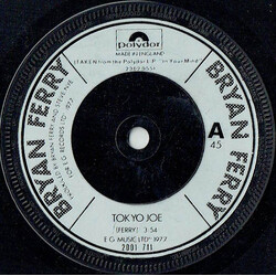 Bryan Ferry Tokyo Joe USED VINYL 7INCH 45 RPM SINGLE
