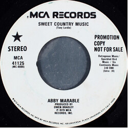 Abby Marable Sweet Country Music USED VINYL 7INCH 45 RPM SINGLE PROMO