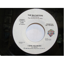 The McCarters I Give You Music USED VINYL 7INCH 45 RPM PROMO