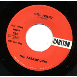 The Paramounts (4) Girl Friend / Trying USED VINYL 7INCH 45 RPM PROMO