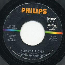 Richard Parker Monkey All Over USED VINYL 7INCH 45 RPM STYRENE