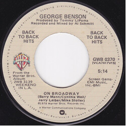 George Benson On Broadway / Lady Blue USED VINYL 7INCH 45 RPM REISSUE