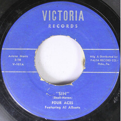 The Four Aces / Al Alberts Sin / Arizona Moon USED VINYL 7INCH 45 RPM SINGLE