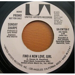 Sunday Sharpe Find A New Love, Girl USED VINYL 7INCH PROMO