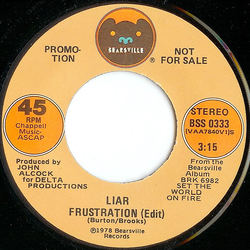 Liar (3) Frustration Vinyl 7" USED